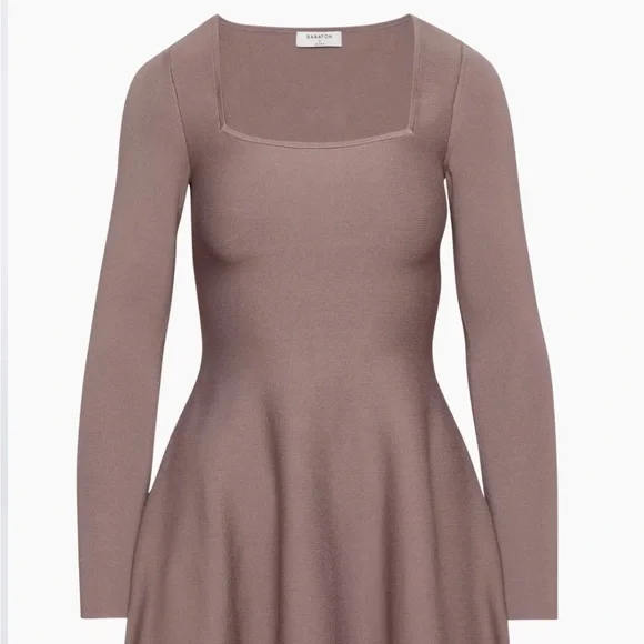 NEW NWT SCULPT DRESS ARITIZIA SQUARE NECK APPLAUSE - Picture 2 of 6